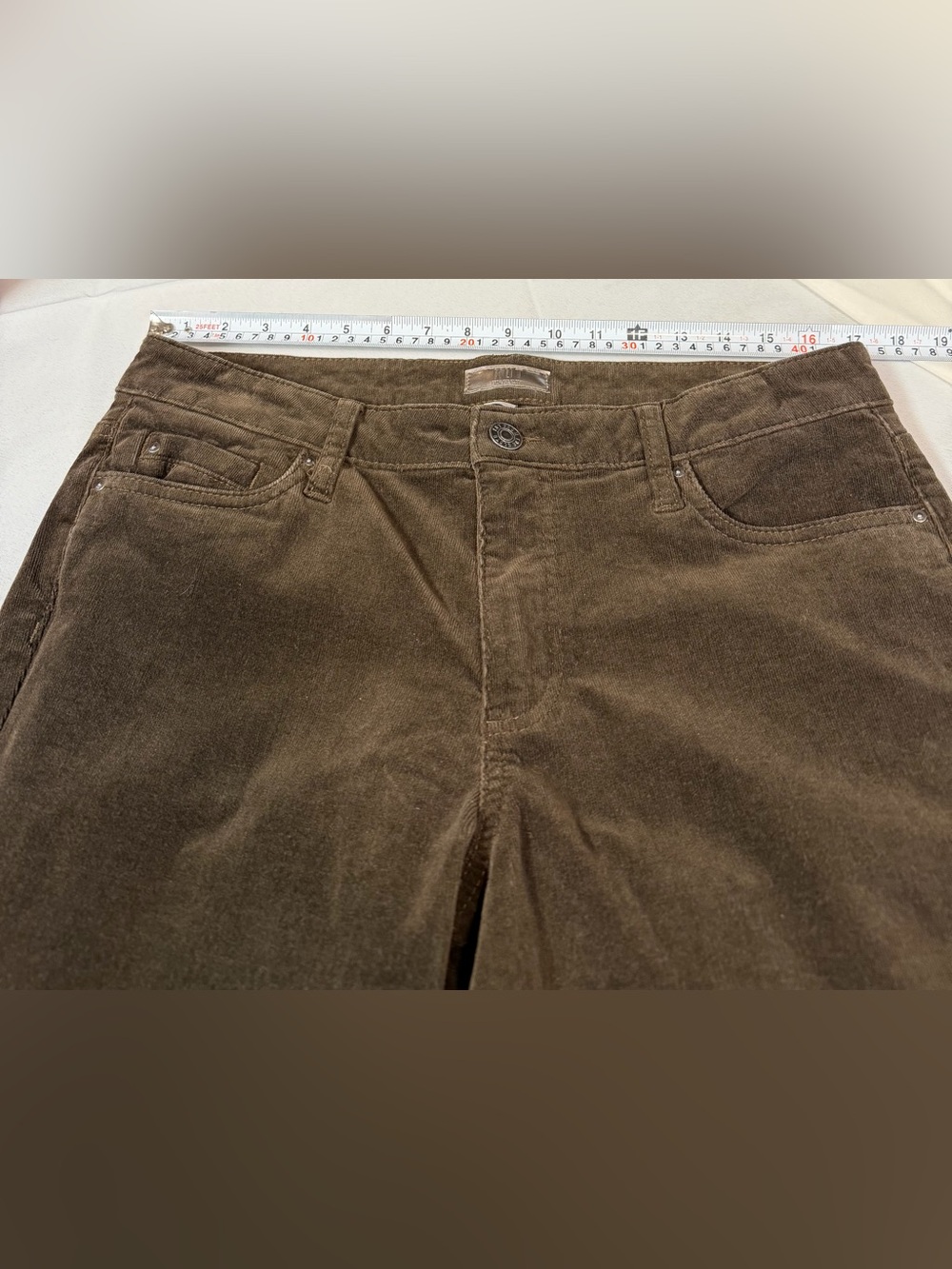 Kut from the Kloth Catherine Mid-Rise Boyfriend Stretch Brown Cords Women’s 12 - Picture 3 of 9